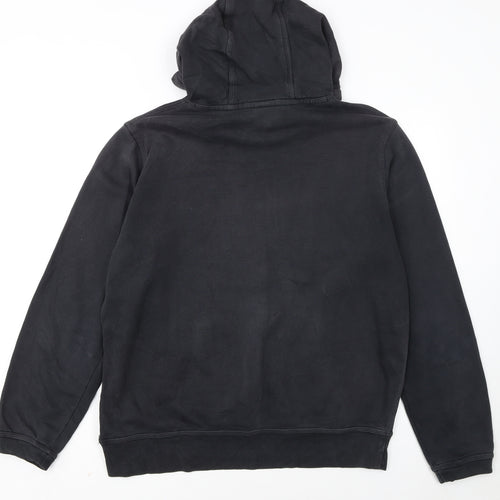 Nike Men's Black Pullover Hoodie L Regular Fit Fleece Sportswear