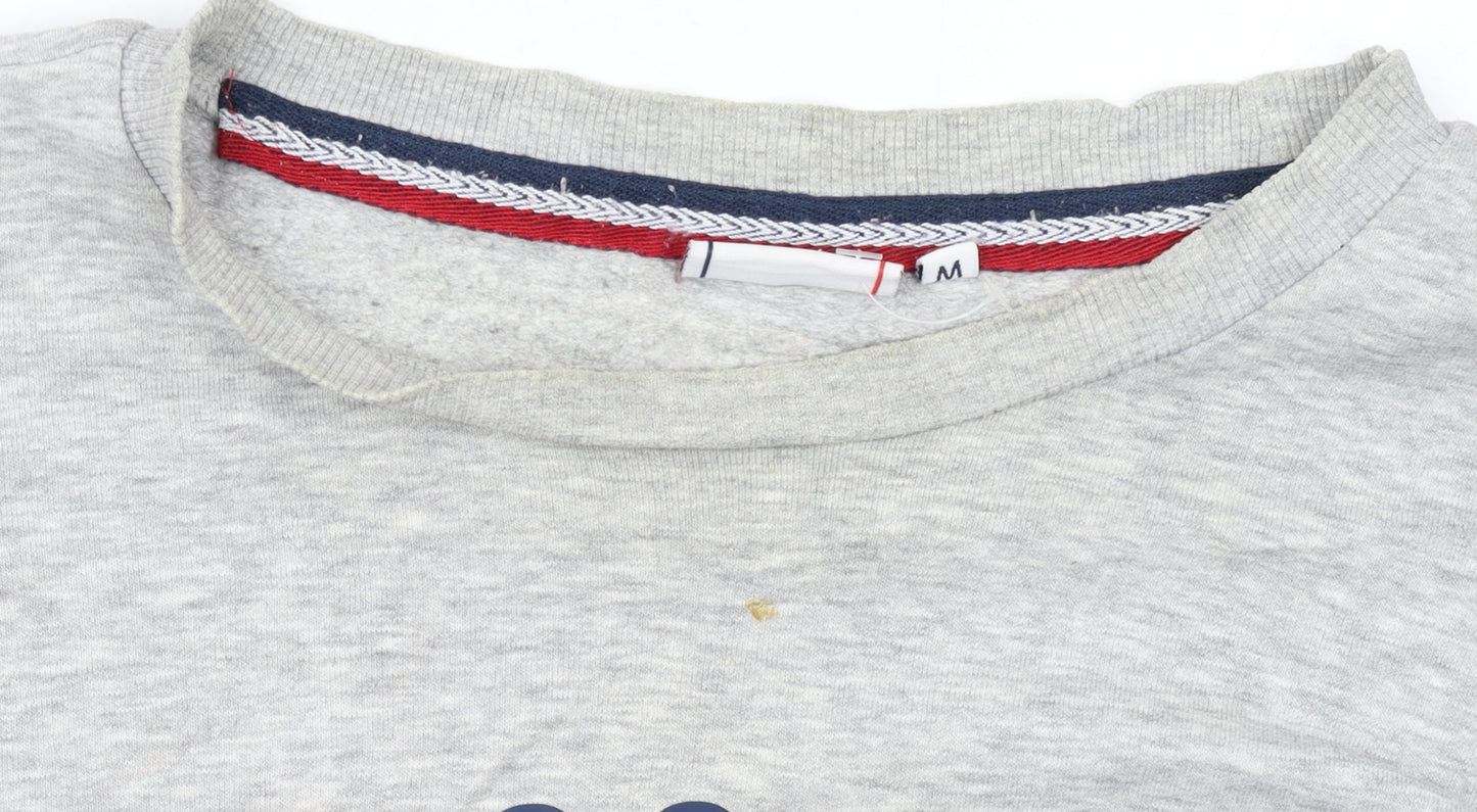 FILA Men's Grey Crew Neck Logo Sweatshirt Size M