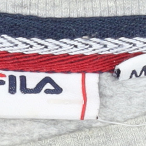 FILA Men's Grey Crew Neck Logo Sweatshirt Size M