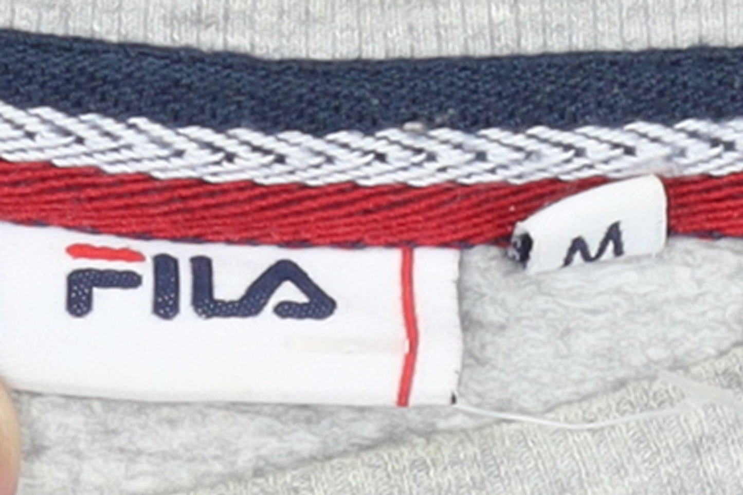 FILA Men's Grey Crew Neck Logo Sweatshirt Size M