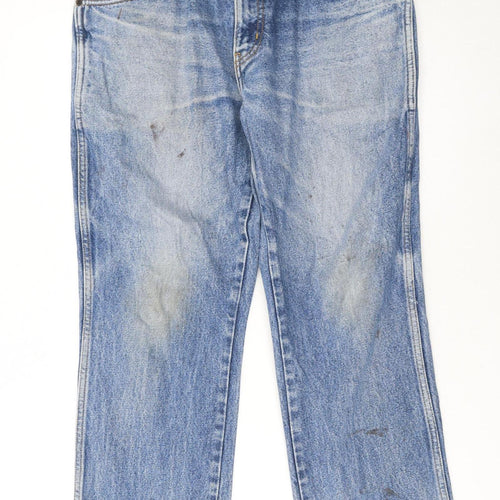 Wrangler Women Blue Regular Fit Straight Leg Denim Jeans Size 14