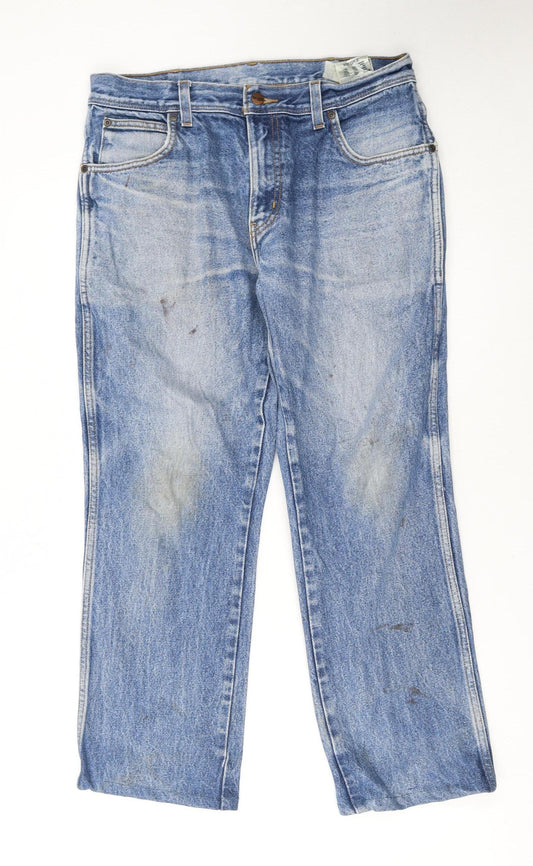 Wrangler Women Blue Regular Fit Straight Leg Denim Jeans Size 14