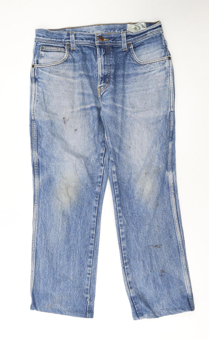 Wrangler Women Blue Regular Fit Straight Leg Denim Jeans Size 14