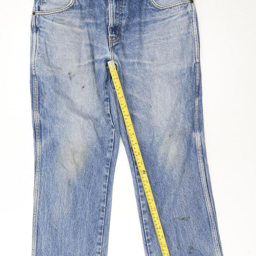 Wrangler Women Blue Regular Fit Straight Leg Denim Jeans Size 14