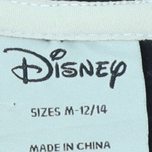 Disney Minnie Mouse Black Full Zip Hoodie Womens M 12/14