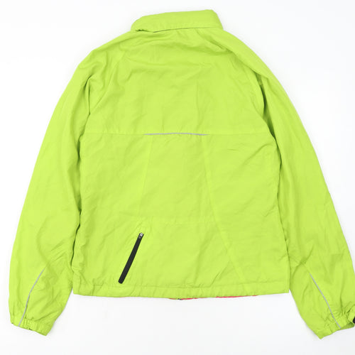 New Balance Women's Green M Windbreaker Running Jacket Reflective
