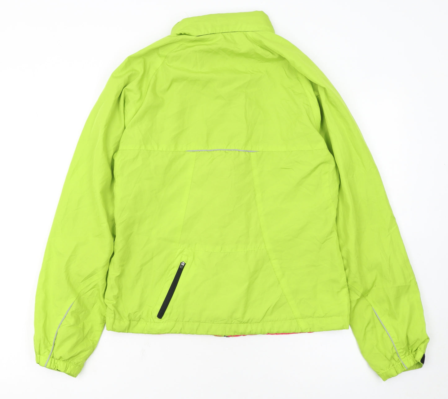New Balance Women's Green M Windbreaker Running Jacket Reflective