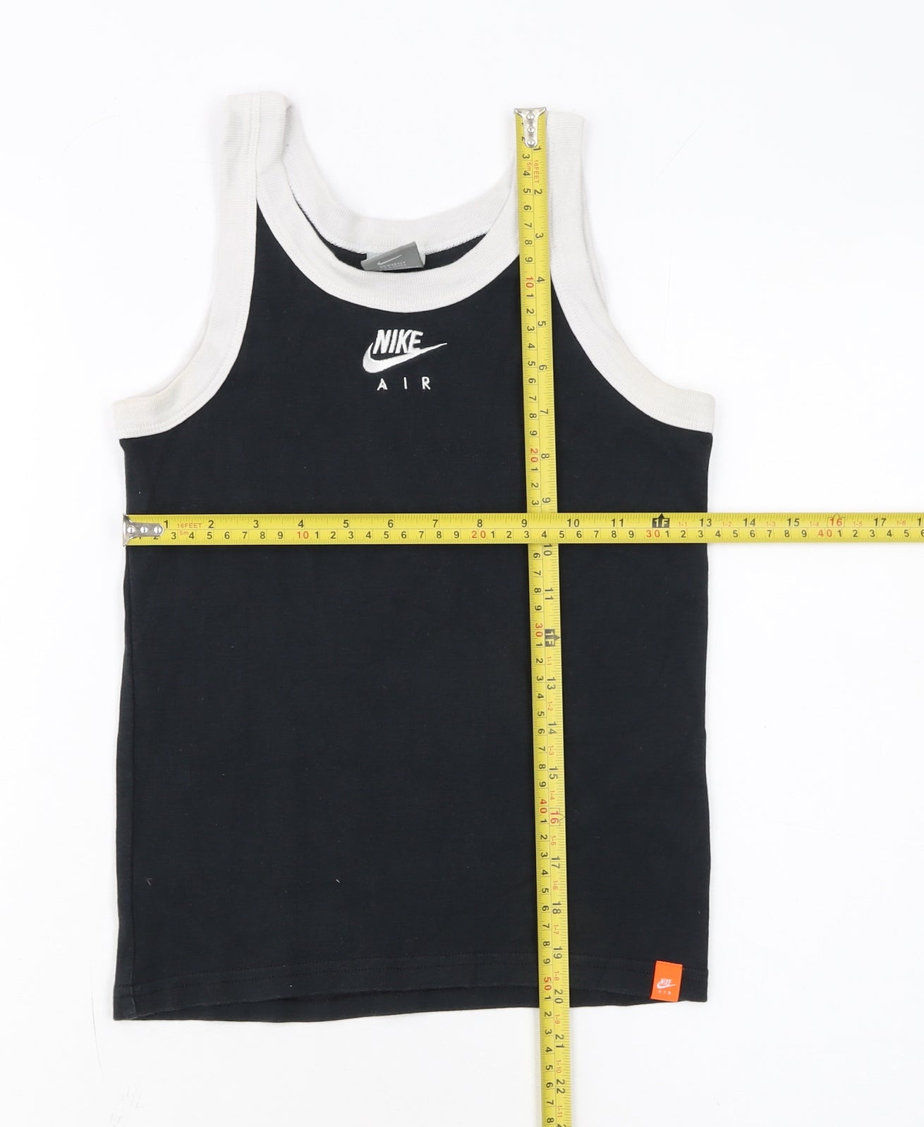 Nike Women Black Tank Top M Basic Sleeveless Cotton Sports Jersey