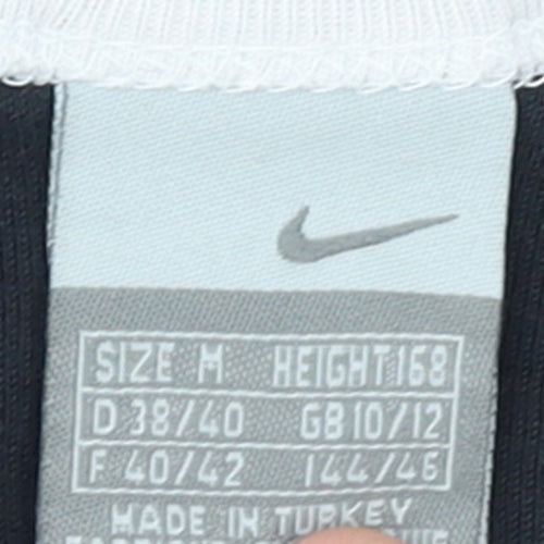 Nike Women Black Tank Top M Basic Sleeveless Cotton Sports Jersey