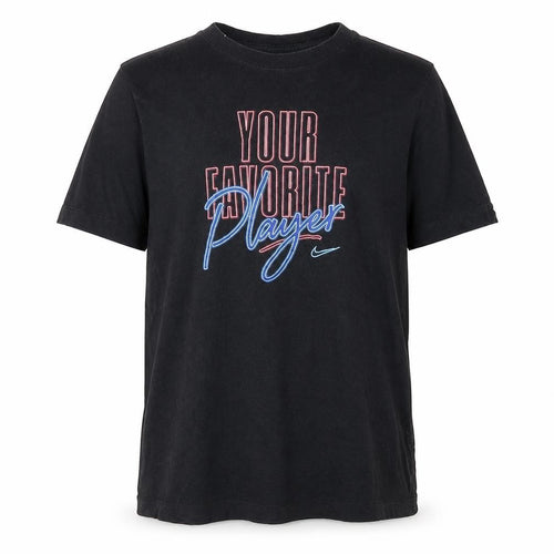 Nike Boys Black XL Graphic T-Shirt Crew Neck Short Sleeve Sports Tee