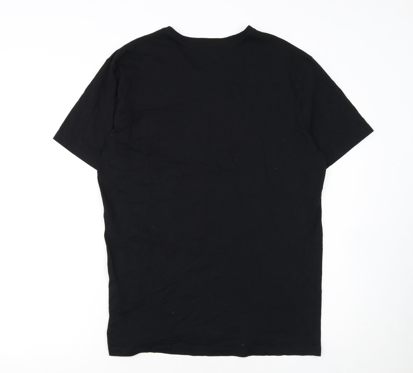 Hugo Boss Men's Black V-Neck Cotton T-Shirt XL