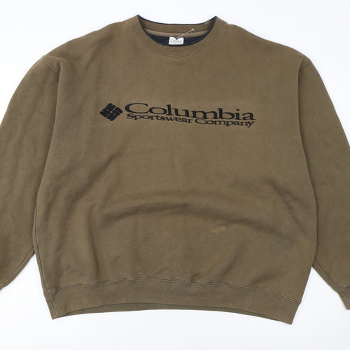 Columbia Mens Brown XL Crew Neck Pullover Sweatshirt