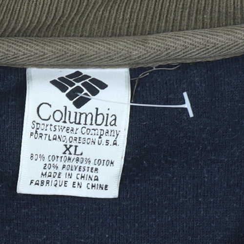 Columbia Mens Brown XL Crew Neck Pullover Sweatshirt