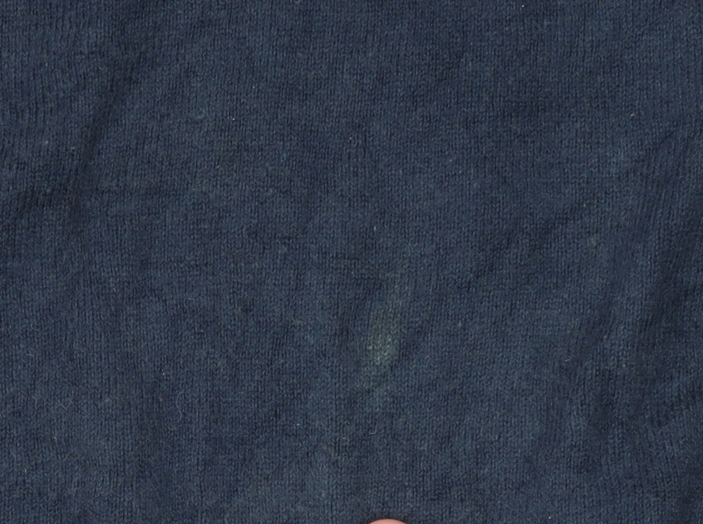 Tommy Hilfiger Men's Blue Cotton Cashmere V-Neck Vest 2XL