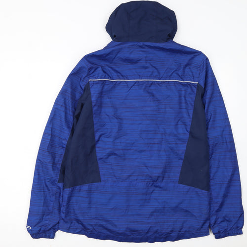 Champion Boys Blue Hooded Rain Coat Jacket XL (16 Years) Waterproof