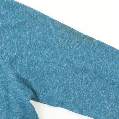 Tek Gear Women's Blue Crew Neck Long Sleeve Pullover Sweatshirt M