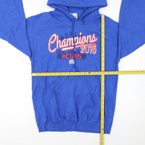 Campus Lifestyle Men's Blue Pullover Hoodie S Graphic Print Sportswear