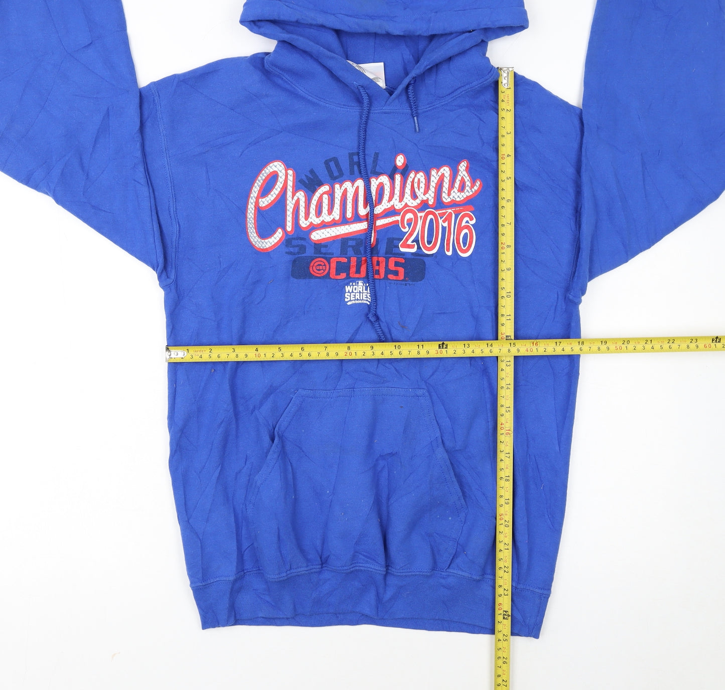 Campus Lifestyle Men's Blue Pullover Hoodie S Graphic Print Sportswear