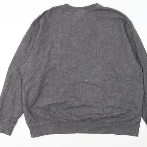 Nike Men's Grey 2XL Pullover Sweatshirt Just Do It Logo Sportswear