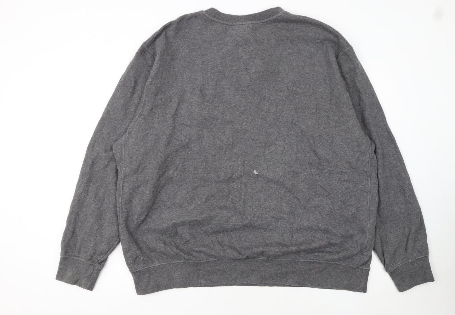 Nike Men's Grey 2XL Pullover Sweatshirt Just Do It Logo Sportswear
