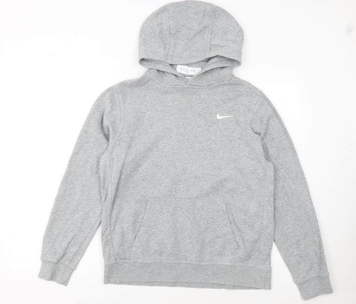 Nike Boys Grey XL Hoodie 13-15 Years Pullover Fleece Sweatshirt