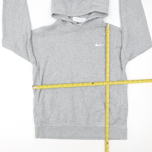 Nike Boys Grey XL Hoodie 13-15 Years Pullover Fleece Sweatshirt