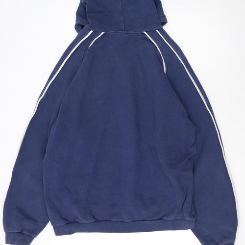 Nike Men's Blue Pullover Hoodie L Fleece Vintage Sportswear