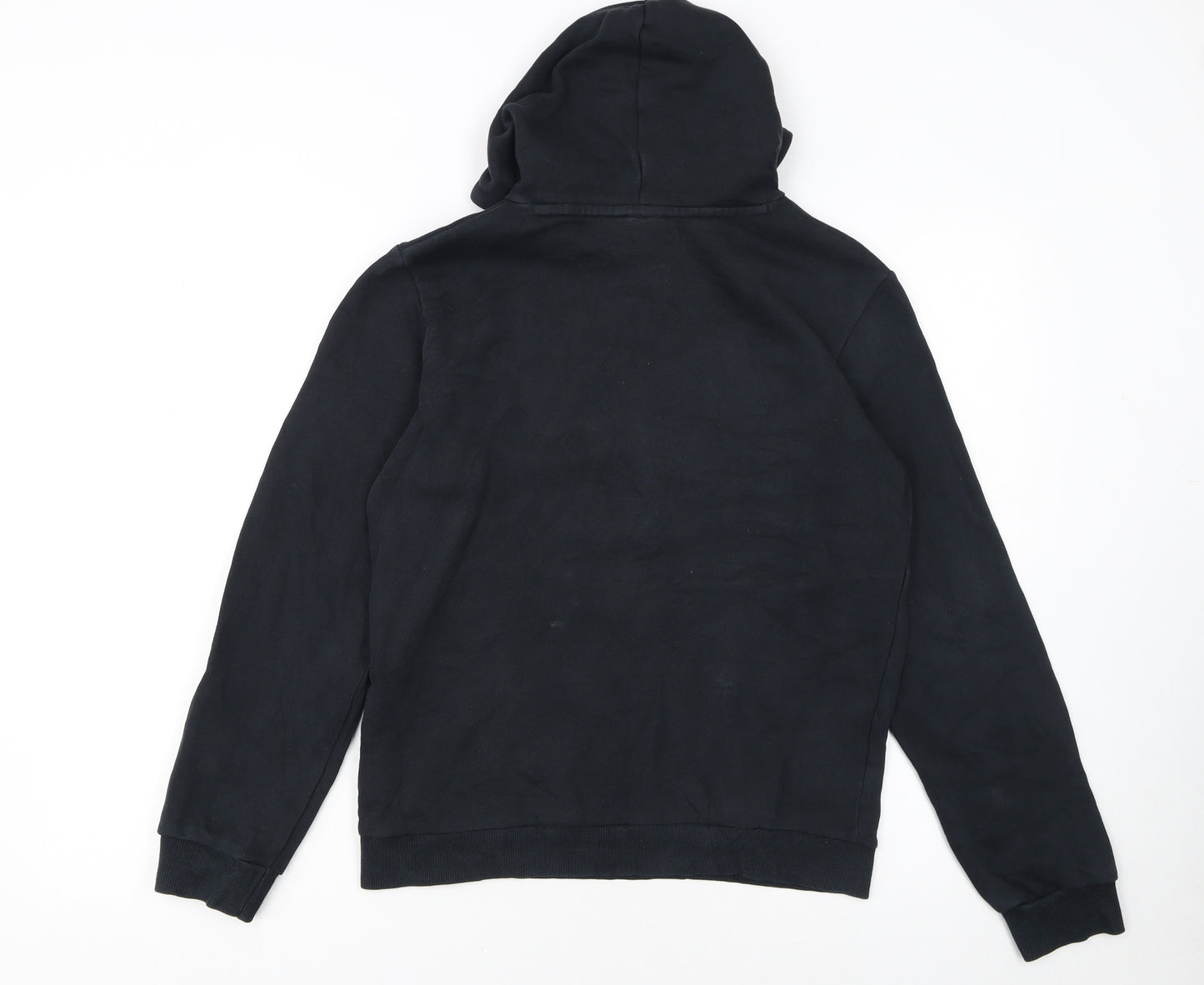 Puma Boys Black Pullover Hoodie 13-14 Years Logo Graphic Fleece Sweatshirt