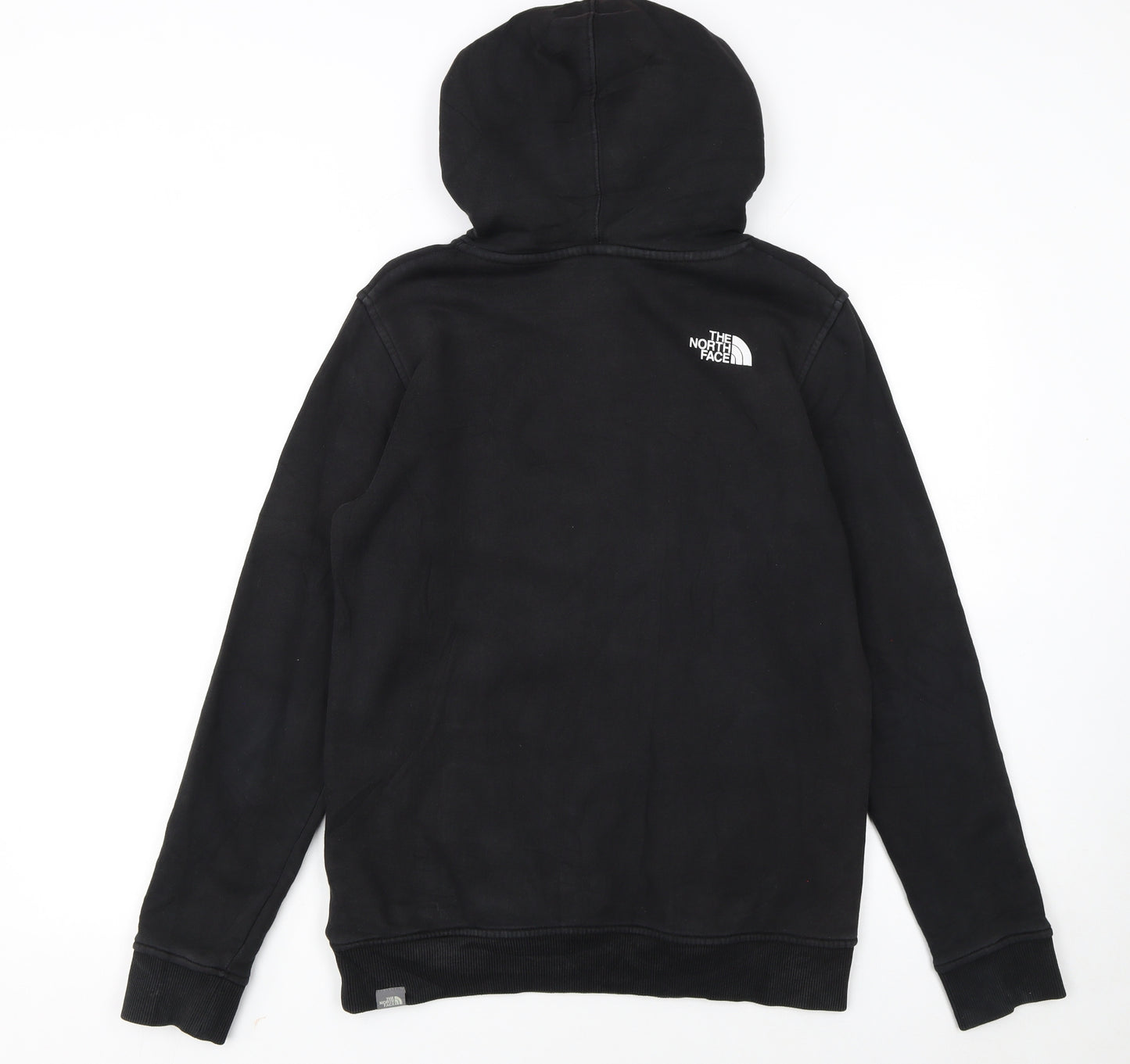 The North Face Boys Black L Pullover Fleece Hoodie Graphic Print