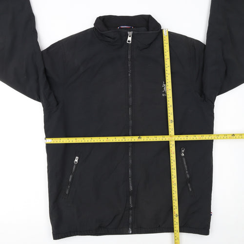 U.S. Polo Assn. Men's Black Medium Full Zip Bomber Jacket