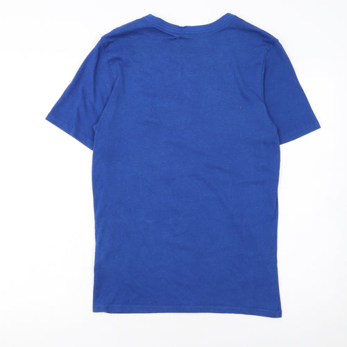 Nike Men's Blue Dri-Fit Athletic Fit Motivational Sports T-Shirt Size S