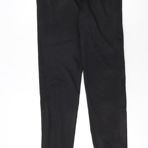 Puma Boys Black Jogger Trousers 13-14 Years 164cm Elastic Waist Activewear