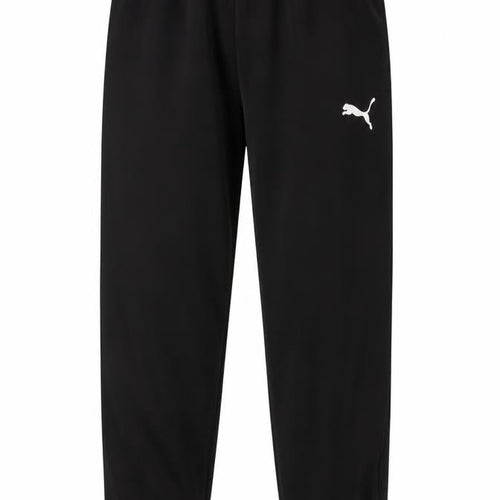 Puma Boys Black Jogger Trousers M Elastic Waist Activewear