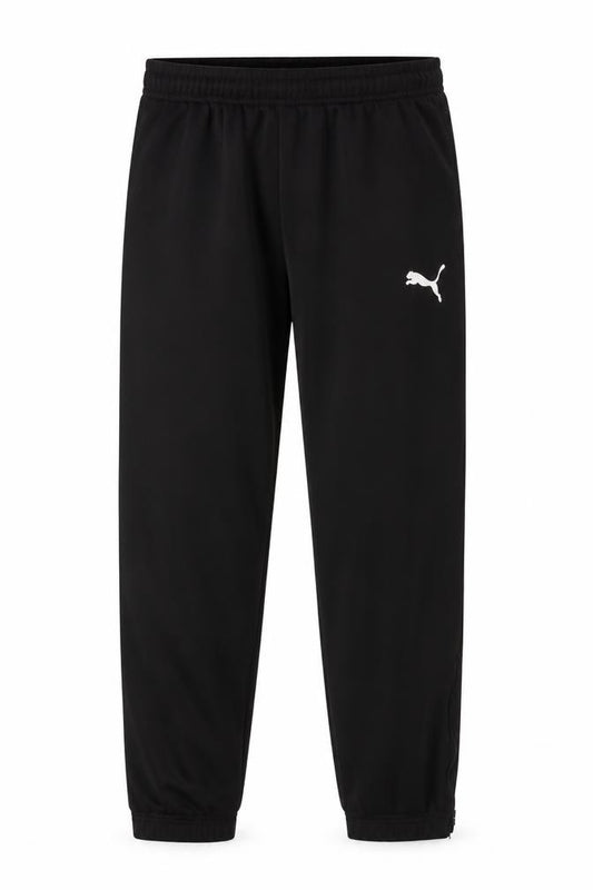 Puma Boys Black Jogger Trousers M Elastic Waist Activewear