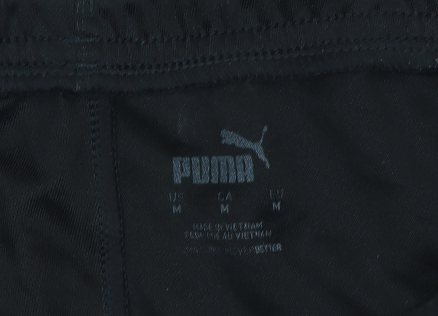 Puma Boys Black Jogger Trousers M Elastic Waist Activewear