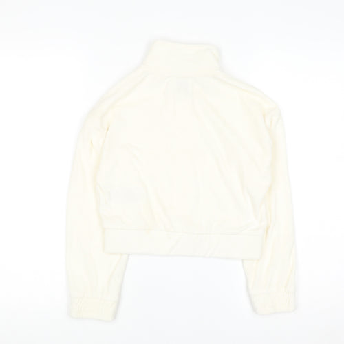 Juicy Couture Girls Ivory Full Zip Fleece Hoodie 9-10 Years