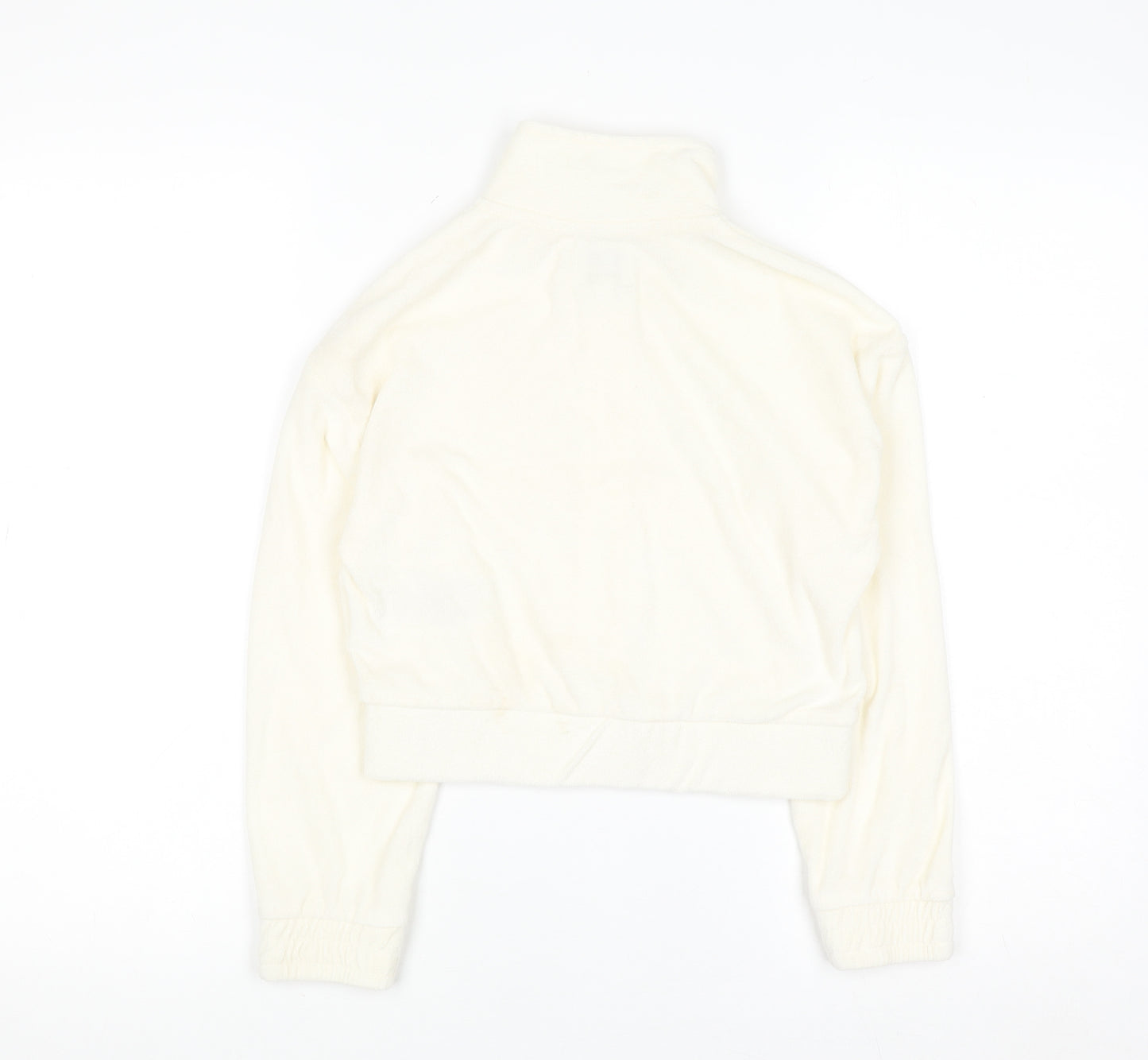 Juicy Couture Girls Ivory Full Zip Fleece Hoodie 9-10 Years
