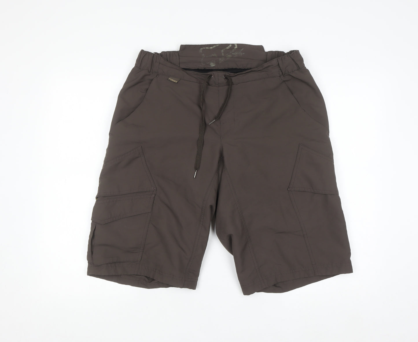Fox Men's Brown 34 Cargo Shorts Elastic Waist Outdoor Style