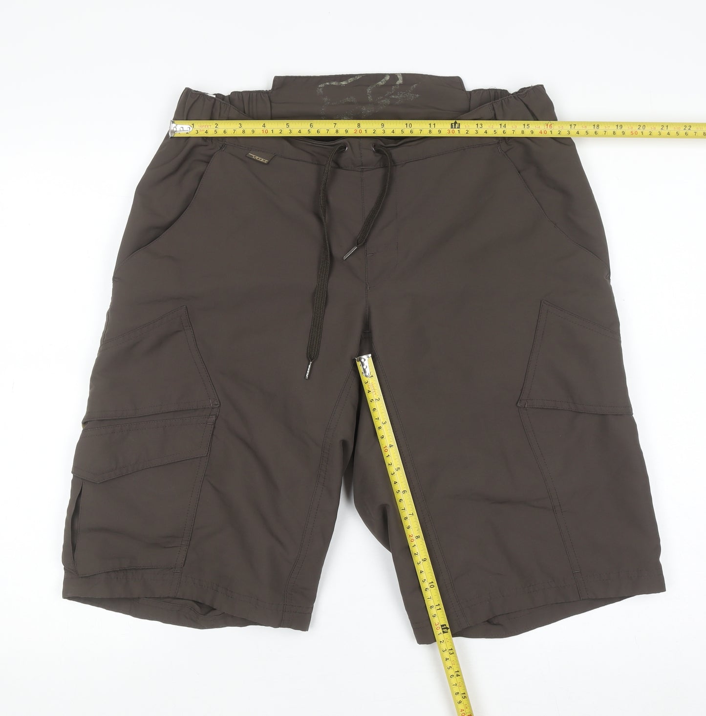 Fox Men's Brown 34 Cargo Shorts Elastic Waist Outdoor Style