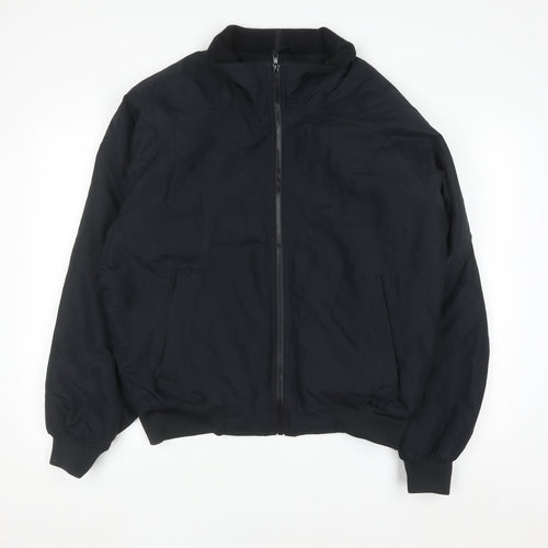 Port Authority Men's Black M Bomber Jacket Polyester Full Zip
