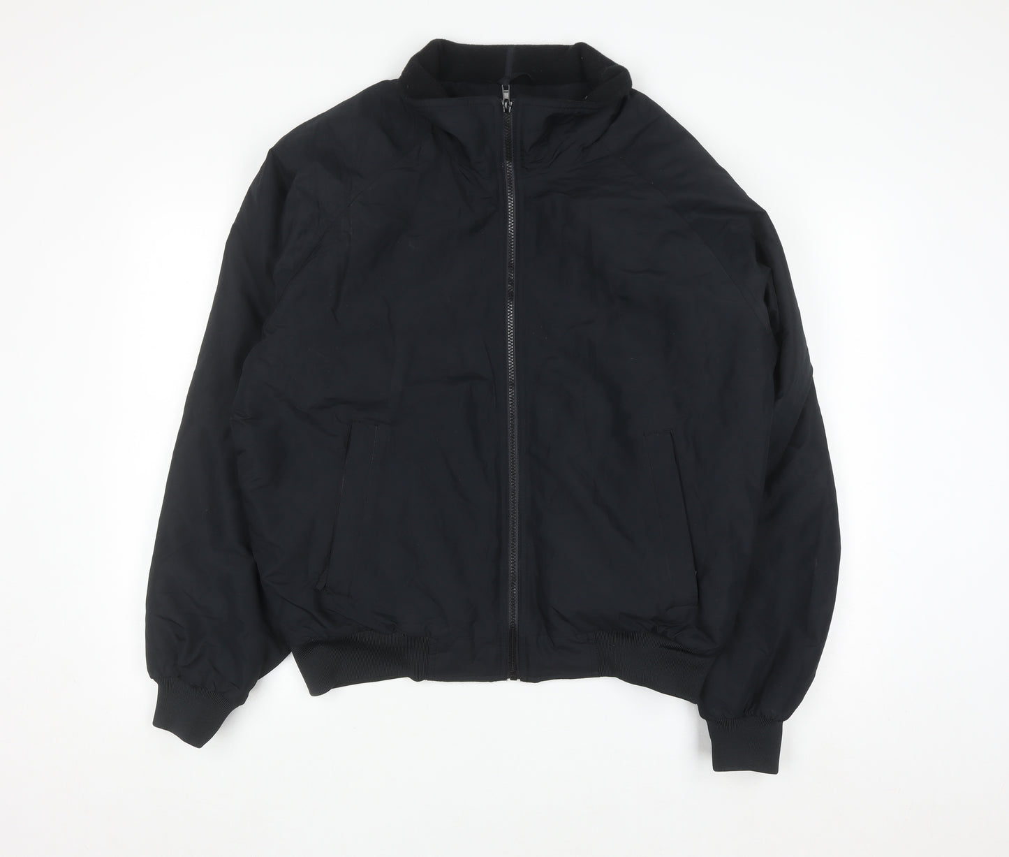 Port Authority Men's Black M Bomber Jacket Polyester Full Zip