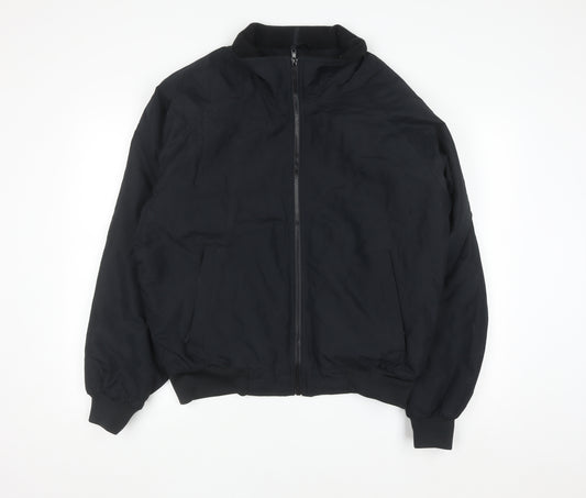 Port Authority Men's Black M Bomber Jacket Polyester Full Zip