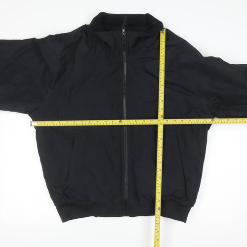 Port Authority Men's Black M Bomber Jacket Polyester Full Zip