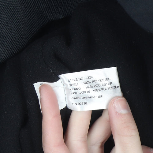 Port Authority Men's Black M Bomber Jacket Polyester Full Zip