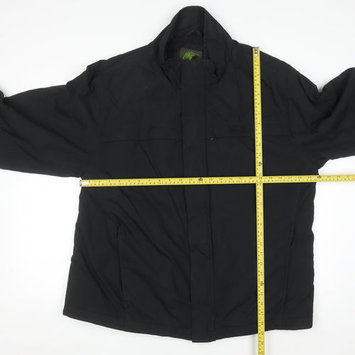 Timberland Men's Black XL Parka Jacket Waterproof Nylon Lined