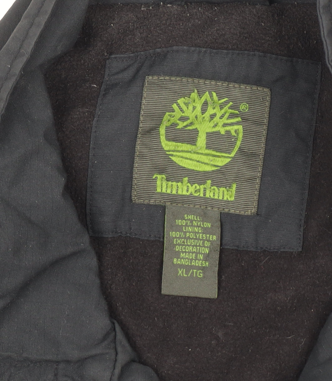 Timberland Men's Black XL Parka Jacket Waterproof Nylon Lined