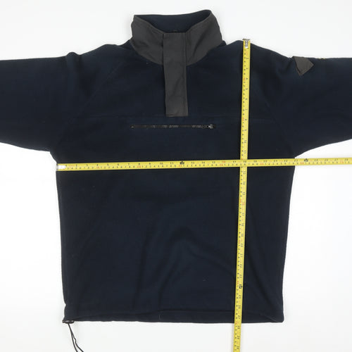 Pepe Jeans Men’s Blue Fleece 1/4 Zip Sweatshirt Size L