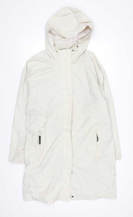 Regatta Womens Ivory Waterproof Hooded Rain Coat Size 14