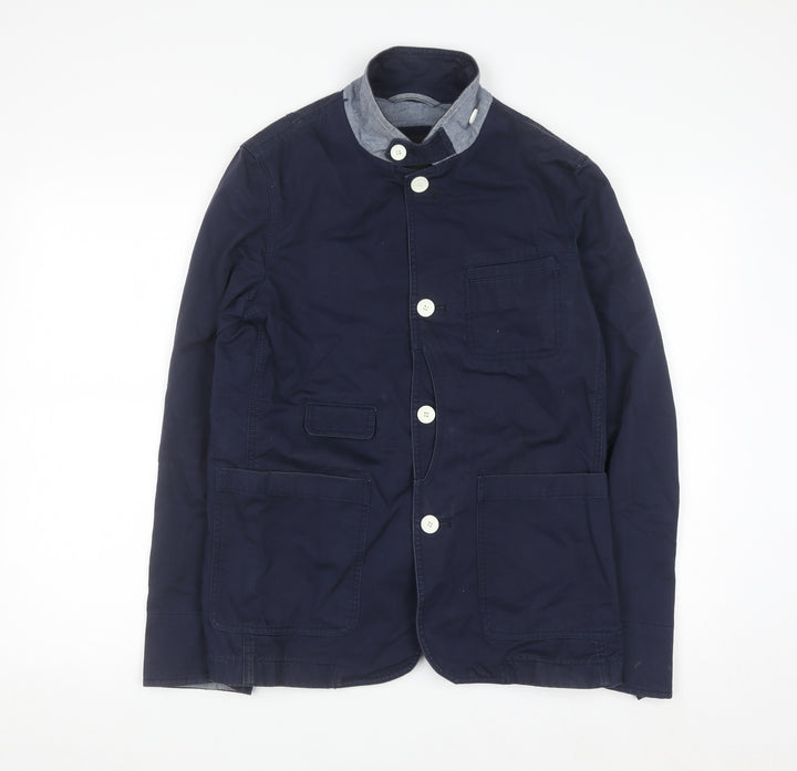 Method London Women's Blue Cotton Blazer Jacket Size 12