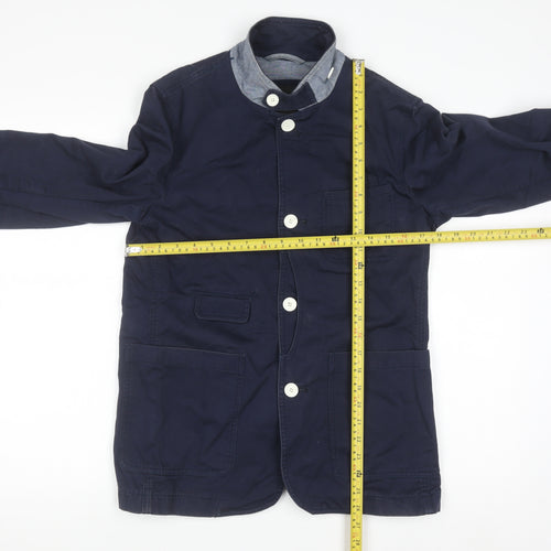 Method London Women's Blue Cotton Blazer Jacket Size 12